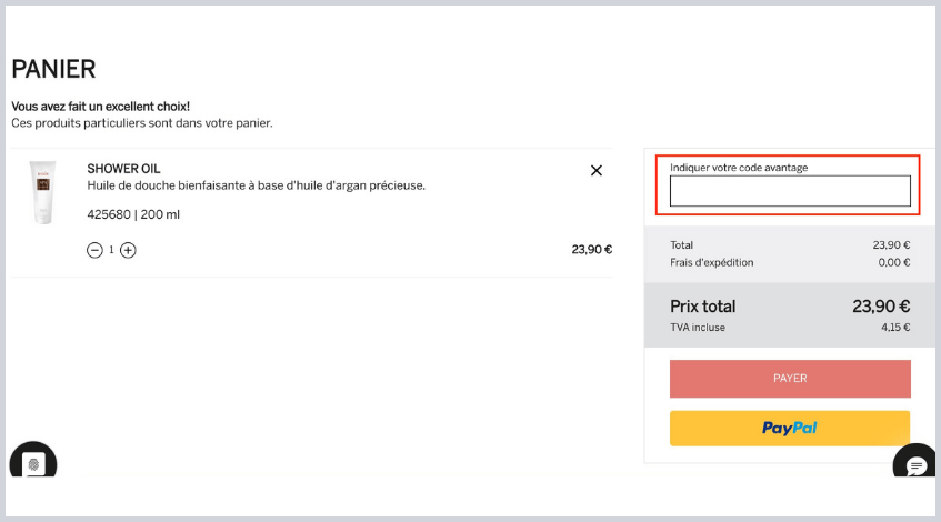 Babor comment utiliser un code promo (1).png