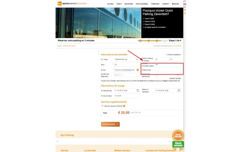 Comment utiliser un code promo Quick Parking Zavendem.jpg